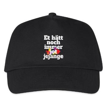 Et Hätt Noch Immer Jot Jejange Kölsch Köln Kölner - Kinder Basecap - Schwarz - Vorne