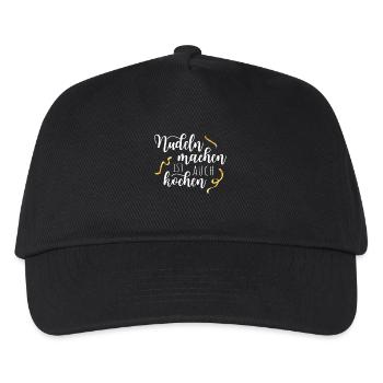 Making pasta is also cooking pasta spaghetti fan - Kids’ Baseball Cap - black - Front