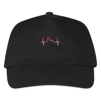 Cologne Heartbeat Skyline Cologne Cathedral Red White White - Kids’ Baseball Cap - black - Front