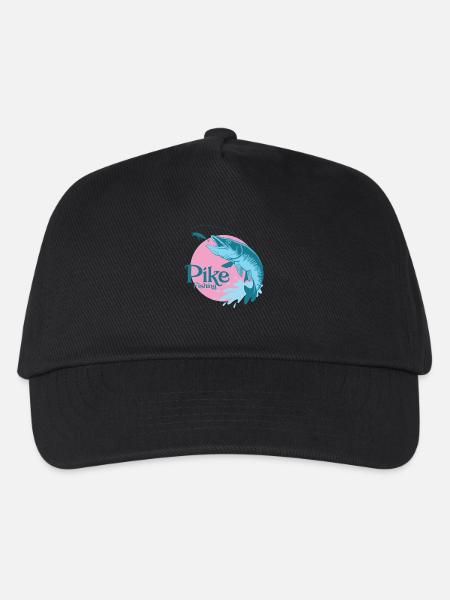 Hecht Angler "Pike Fishing" - Kinder Basecap - Schwarz