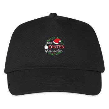 My first Christmas baby infant - Kids’ Baseball Cap - black - Front