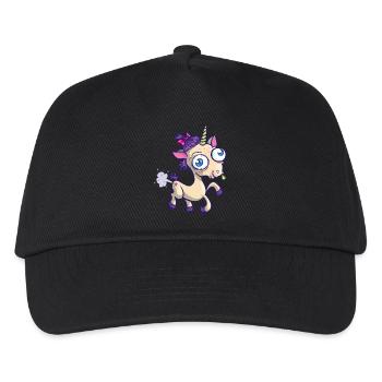 Hässliches Einhorn - Kinder Basecap - Schwarz - Vorne