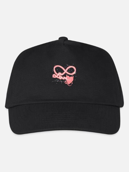 Unendlichkeitszeichen forever in Love! - Kinder Basecap - Schwarz