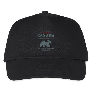 Canada - Grizzly Bear - Kinder Basecap - Schwarz - Vorne