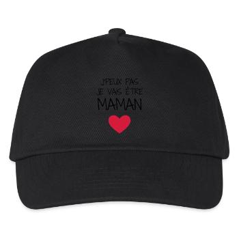 Muttertag / Mama / Mutter / Mutti / Mother's day - Kinder Basecap - Schwarz - Vorne