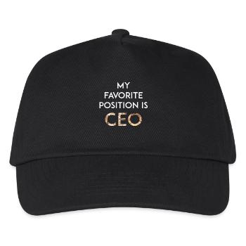 CEO - My Favorite Position is CEO - Kids’ Baseball Cap - black - Front
