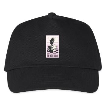 Trash 80s retro design - Kids’ Baseball Cap - black - Front