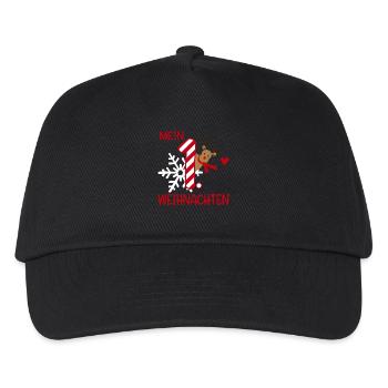 Mein erstes Weihnachten - Kinder Basecap - Schwarz - Vorne