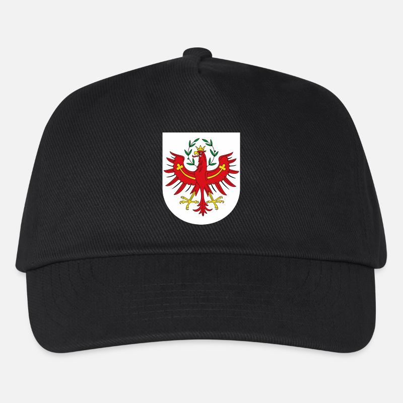 Tirol, Tiroler Adler mit Hintergrung - Kinder Basecap - Schwarz