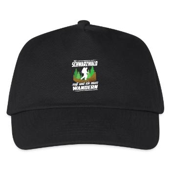 Der Schwarzwald ruft und ich muss Wandern - Kinder Basecap - Schwarz - Vorne
