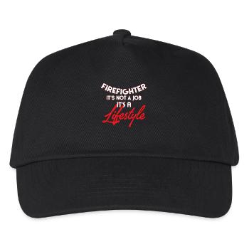 Feuerwehr - Kinder Basecap - Schwarz - Vorne