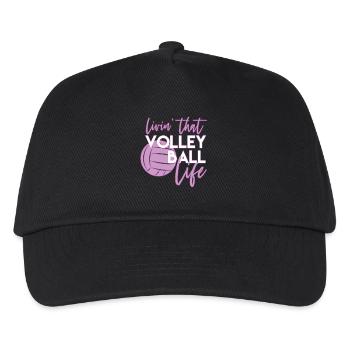 Volleyball - Kinder Basecap - Schwarz - Vorne