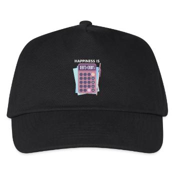 Buchhalter - Kinder Basecap - Schwarz - Vorne