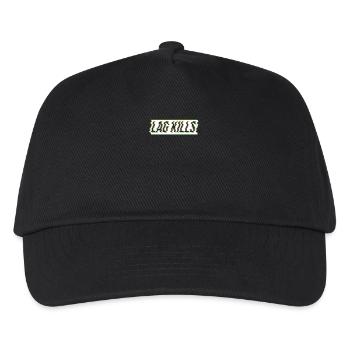 Gamer Shirt Lag Kills Glitch Style - Kinder Basecap - Schwarz - Vorne