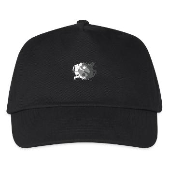 Fussball Yin Yang - Kinder Basecap - Schwarz - Vorne
