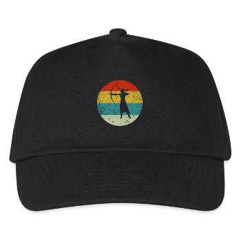 rétro vintage tir à l'arc artemis vintage - Casquette de baseball Enfant - noir - Devant