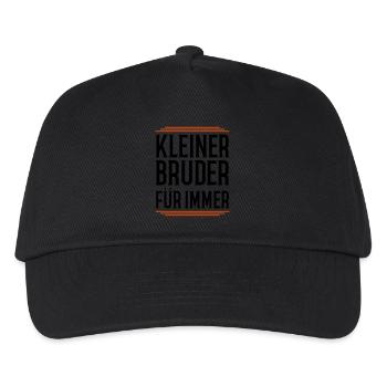 kleiner bruder für immer - Kinder Basecap - Schwarz - Vorne