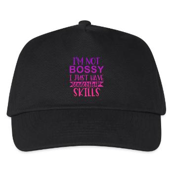 I'm not bossy I just have leadership skills - Kinder Basecap - Schwarz - Vorne