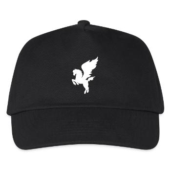 Pegasus Geflügeltes Pferd Griechische Mythologie - Kinder Basecap - Schwarz - Vorne