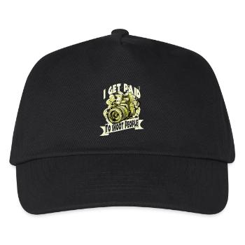 Kamera Fotograf Photograph - Kinder Basecap - Schwarz - Vorne
