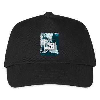 SAVE THE OCEAN - Kids’ Baseball Cap - black - Front