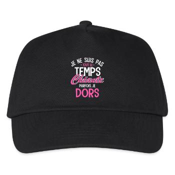 je ne suis pas tout le temps chiante - Casquette de baseball Enfant - noir - Devant