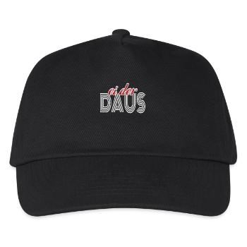 Ei Der Daus Sprichwort Deutsche Redensart Spruch - Kinder Basecap - Schwarz - Vorne