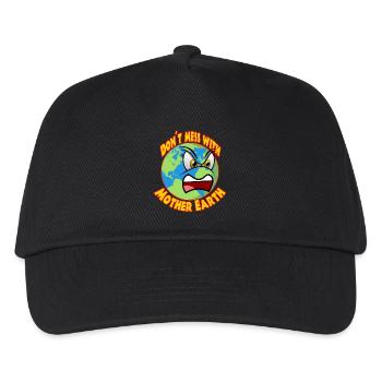 Climate Planet B Climate Protection Greta - Kids’ Baseball Cap - black - Front