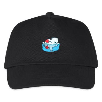 Polar bear Climate Change Climate Global Arctic North Pole - Kids’ Baseball Cap - black - Front