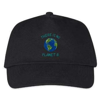 There Is No Planet B - Kinder Basecap - Schwarz - Vorne