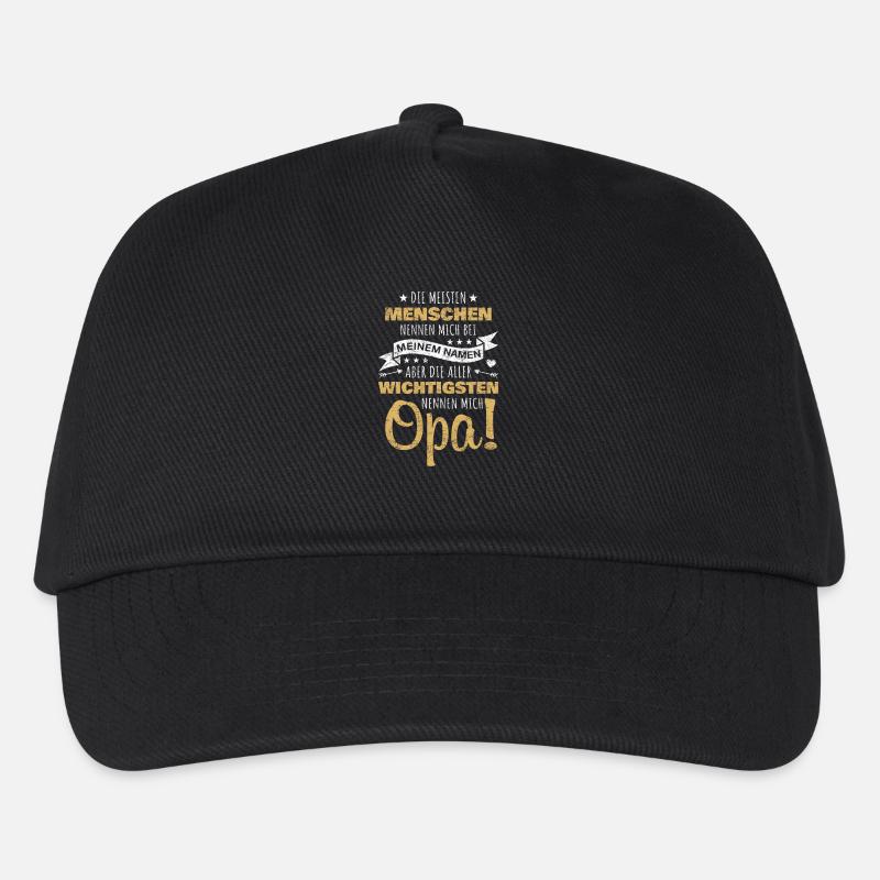 Die Wichtigsten Nennen Mich Opa Retro Vintage - Kinder Basecap - Schwarz