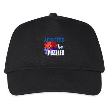 Addicted To Puzzles Puzzle drôle - Casquette de baseball Enfant - noir - Devant