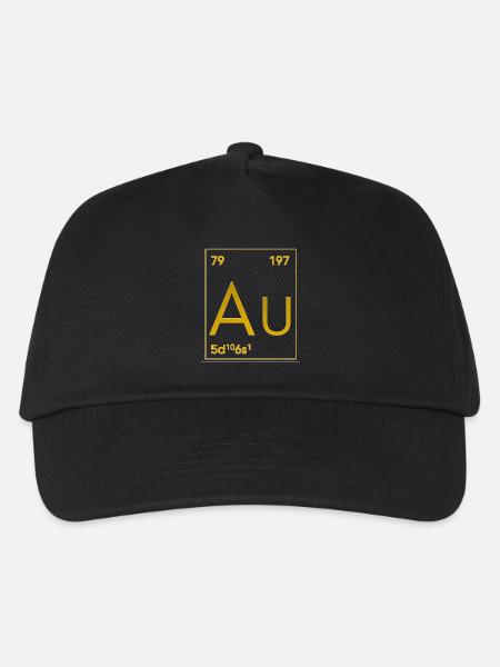 Gold as an element Aurum - Kids’ Baseball Cap - black
