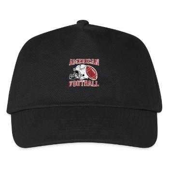 American Football - Kinder Basecap - Schwarz - Vorne