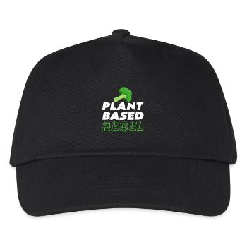 Plant Based Rebel - Kids’ Baseball Cap - black - Front