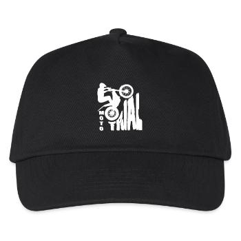 Moto Trial - Trial Bike - Motorcycle Motocross - Kids’ Baseball Cap - black - Front