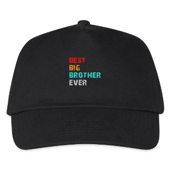 meilleur grand frère de tous les temps - Casquette de baseball Enfant - noir - Devant