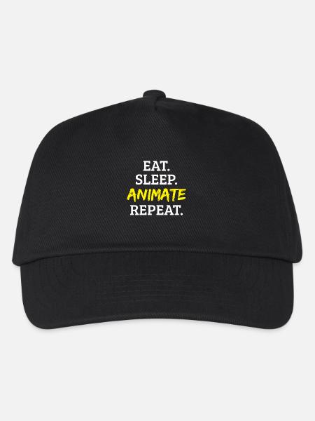Animation animate - Kids’ Baseball Cap - black