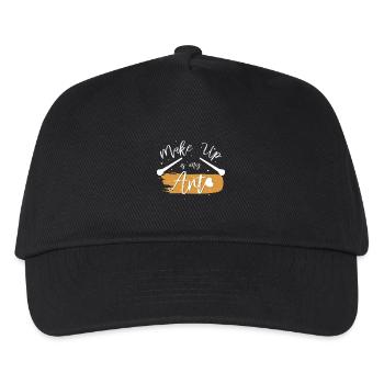 Make Up ist meine Kunst - Kinder Basecap - Schwarz - Vorne