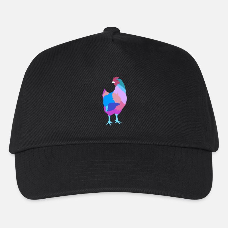 Huhn Henne - Kinder Basecap - Schwarz