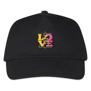 Volleyball women LOVE - Kids’ Baseball Cap - black - Front