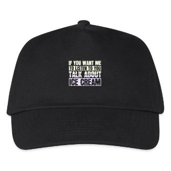 la glace - Casquette de baseball Enfant - noir - Devant