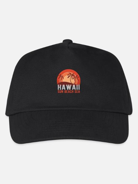 Hawaii - Kinder Basecap - Schwarz