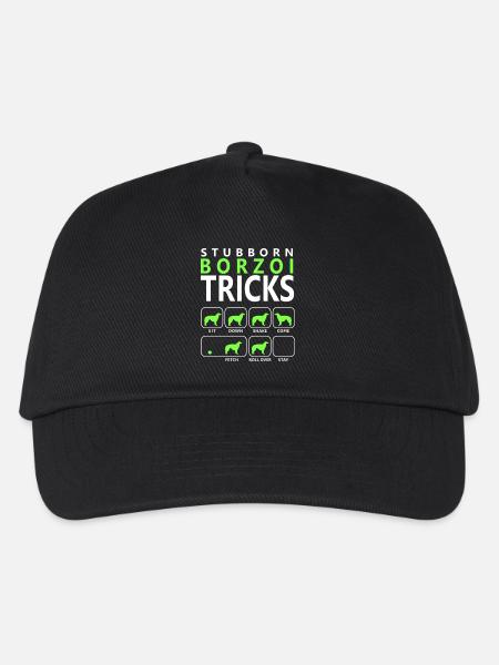 Hartnäckige Borzoi-Tricks - Kinder Basecap - Schwarz