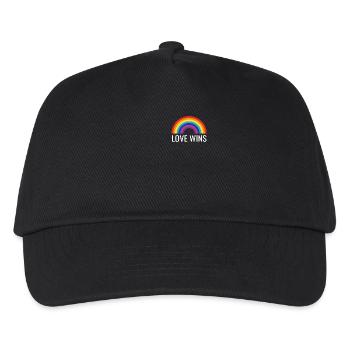 L'amour gagne - Casquette de baseball Enfant - noir - Devant