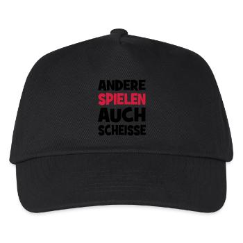 Andere spielen auch Scheiße - Kinder Basecap - Schwarz - Vorne