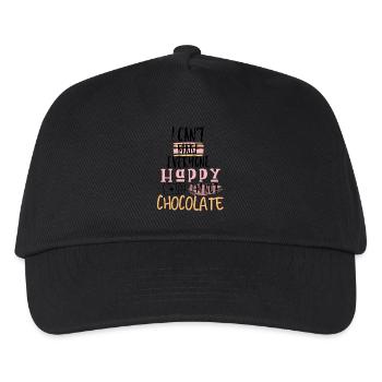 Chocolate saying - Kids’ Baseball Cap - black - Front