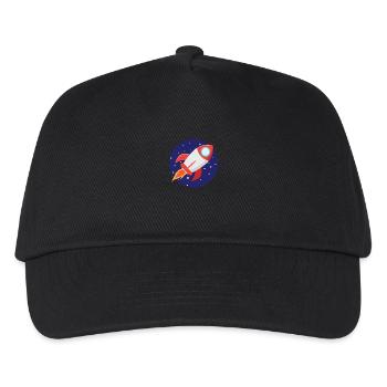 Rocket with stars - Kids’ Baseball Cap - black - Front