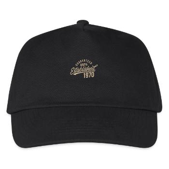 1970 Birthday Guaranteed 100% - Kids’ Baseball Cap - black - Front