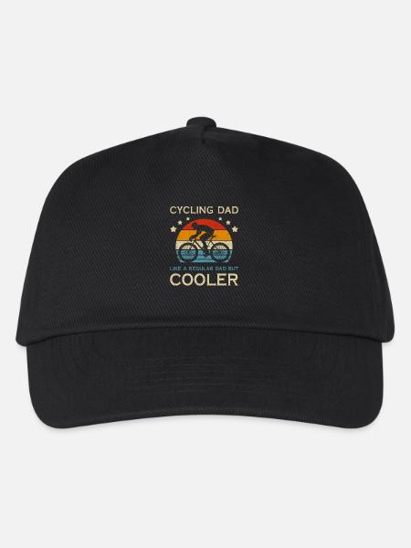 Cycling Dad Bike Rider & Cyclist Father's Day Chri - Kids’ Baseball Cap - black